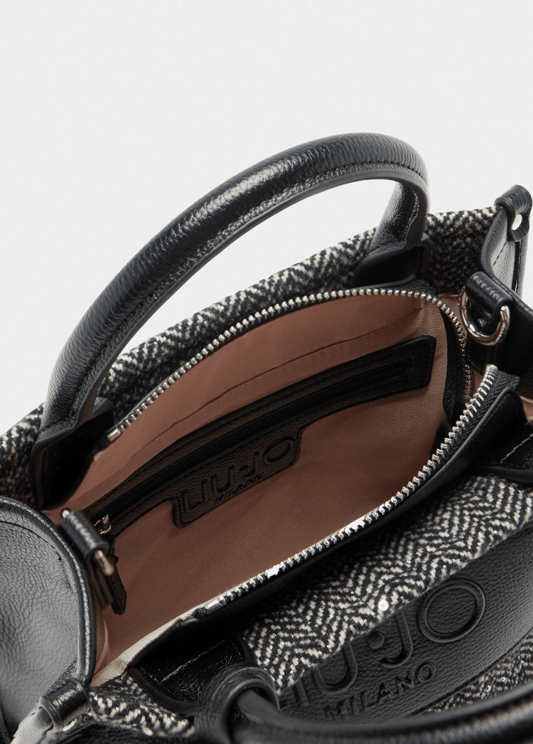 LIU JO Borsa Tote Paillettes Chevron Donna