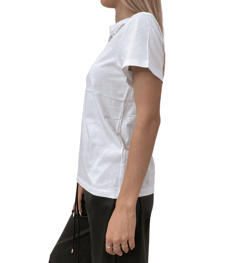 Liu Jo T-shirt Gioiello Crystal Stone Donna
