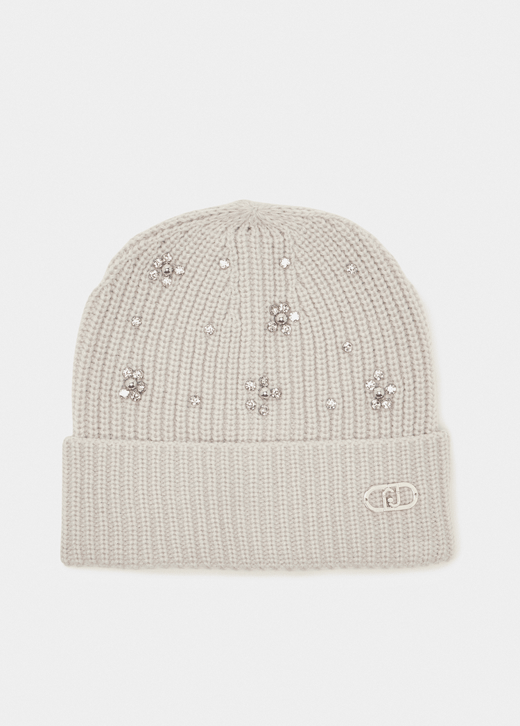 Liujo Berretto Beanie Strass Perle Donna