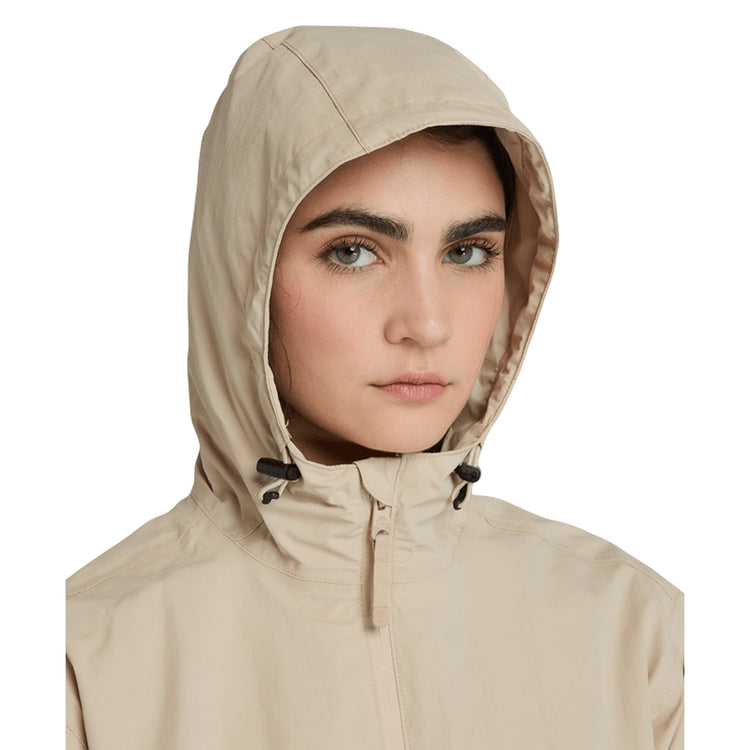 Giacca Donna Winnick Impermeabile Beige dettaglio cappuccio