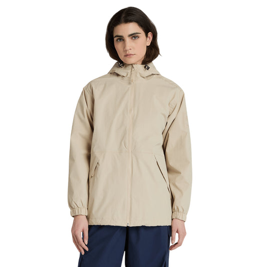 Giacca Donna Winnick Impermeabile Beige modella frontale
