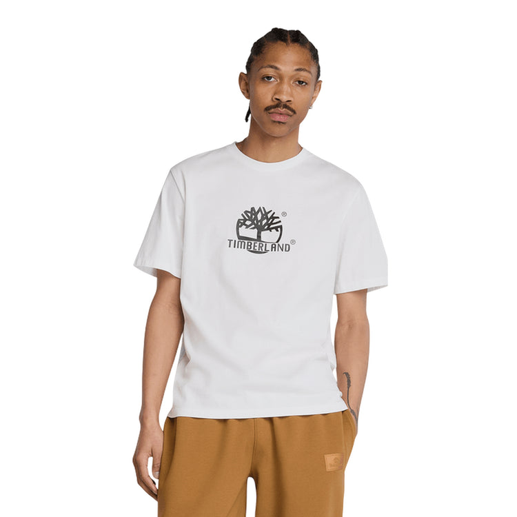 T-shirt Unisex con grafica Field Boot Bianco modello