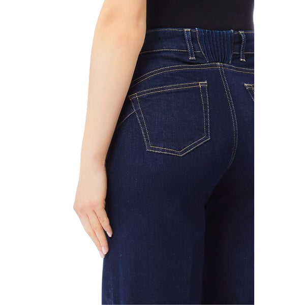 Jeans Donna con inserto elastico sul retro dettaglio retro