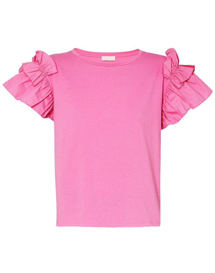 Women's t-shirt with ruffles - Orchidea
