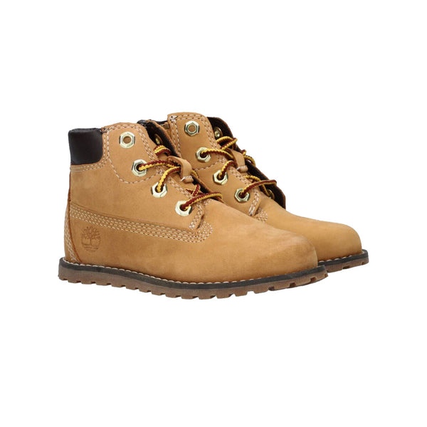 Stivaletti Junior con zip laterale e lacci frontali