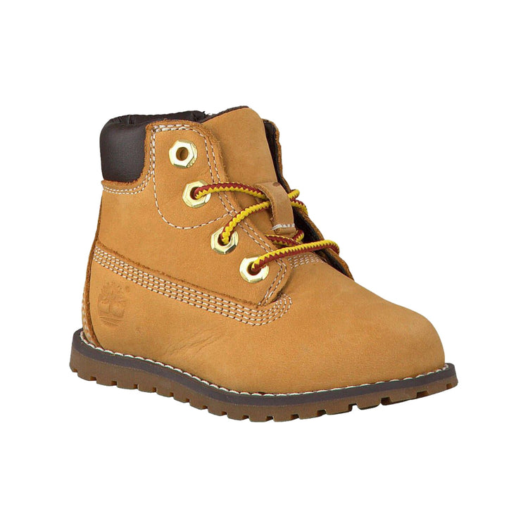 Stivaletti Junior con zip laterale e lacci frontali