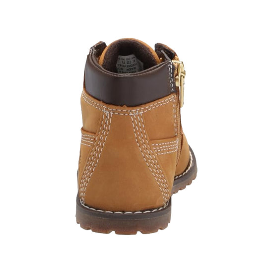 Stivaletti Junior con zip laterale e lacci frontali