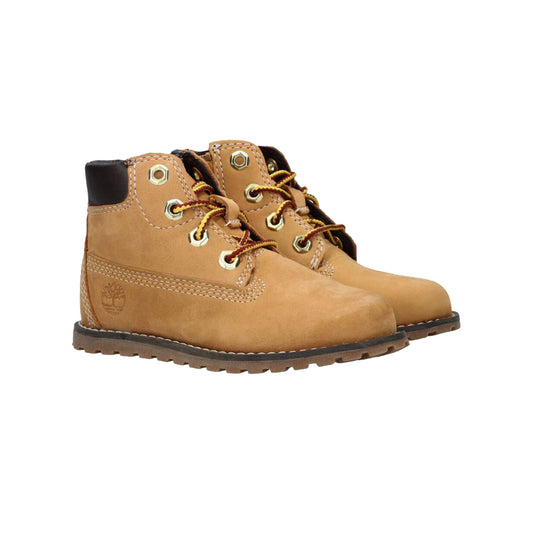 Stivaletti Junior con zip laterale e lacci frontali