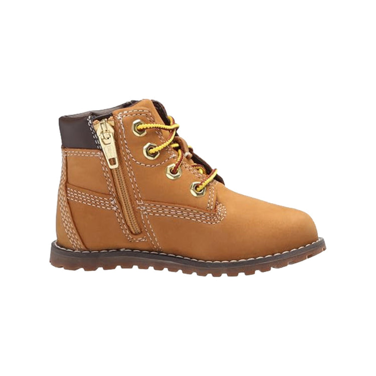 Stivaletti Junior con zip laterale e lacci frontali