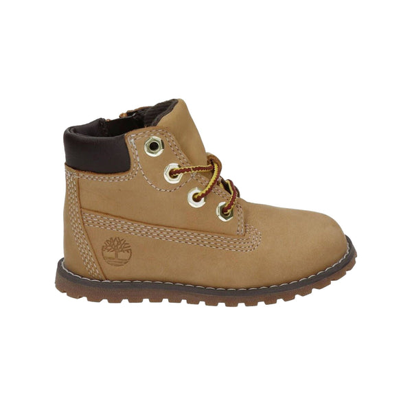 Stivaletti Junior con zip laterale e lacci frontali