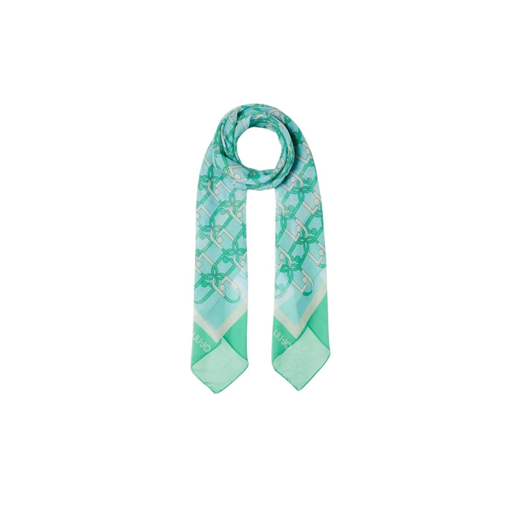 Foulard Donna in tessuto con motivo logo