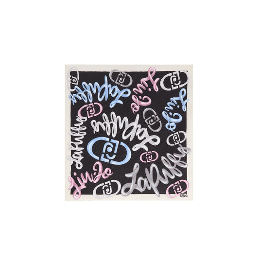 Foulard Donna plissé Nero