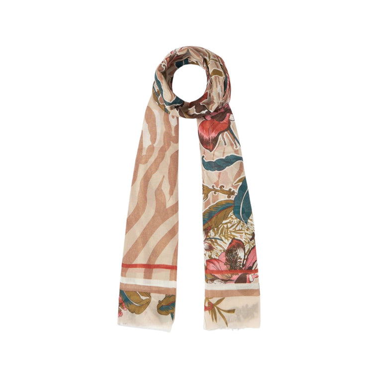 Foulard Donna Summer Flower Beige