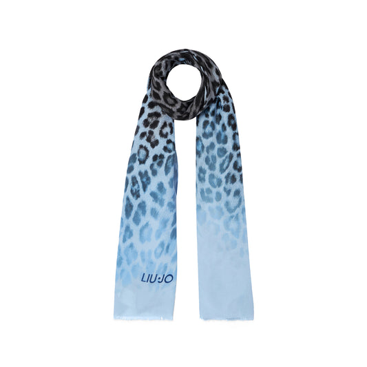 Stola Donna animalier Azzurro