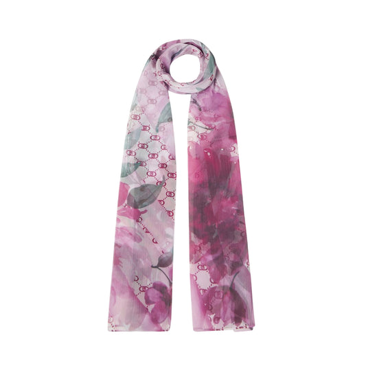 Stola Donna con stampa floreale viola