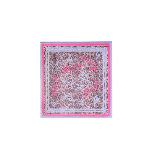 Foulard Donna con stampa animalier Rosa