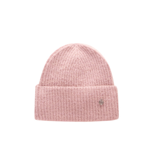 Berretto Donna beanie in maglia Rosa
