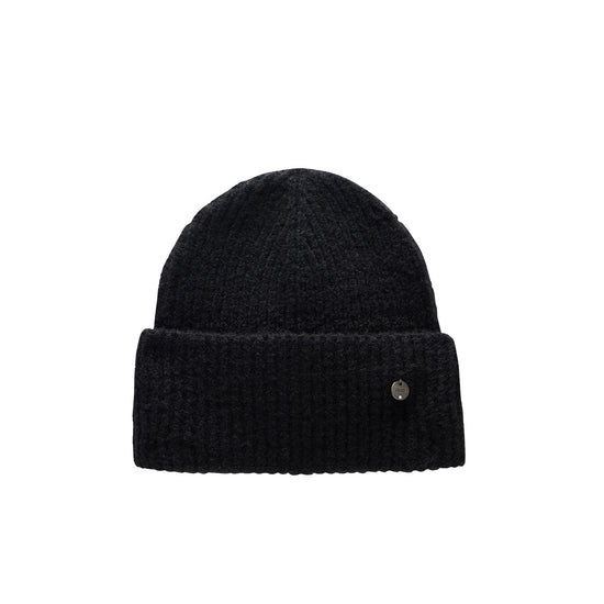 Berretto Donna beanie in maglia Nero