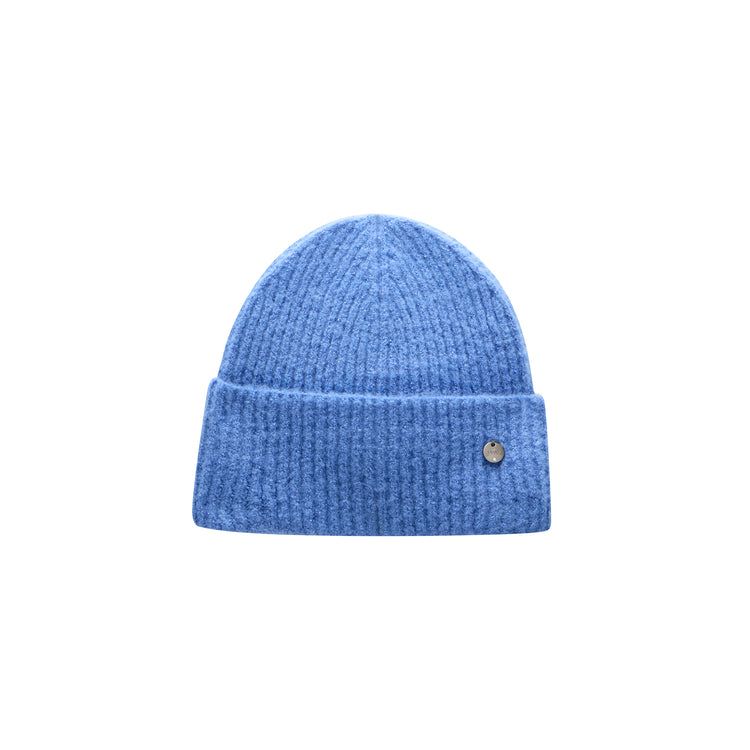 Berretto Donna beanie in maglia Blu