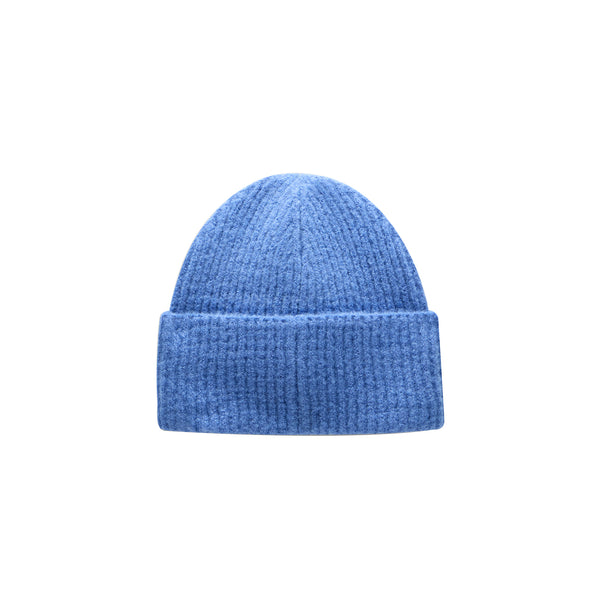 Berretto Donna beanie in maglia Blu retro