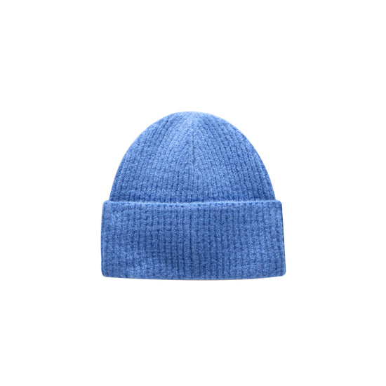 Berretto Donna beanie in maglia Blu retro