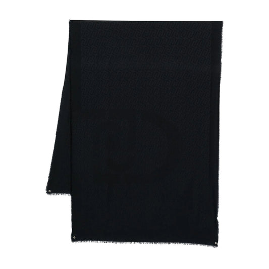 Foulard nero con monogram Liu Jo