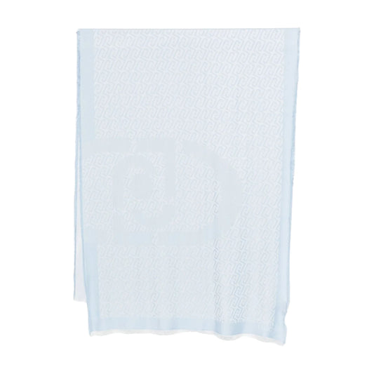 Foulard Donna con logo monogram Celeste