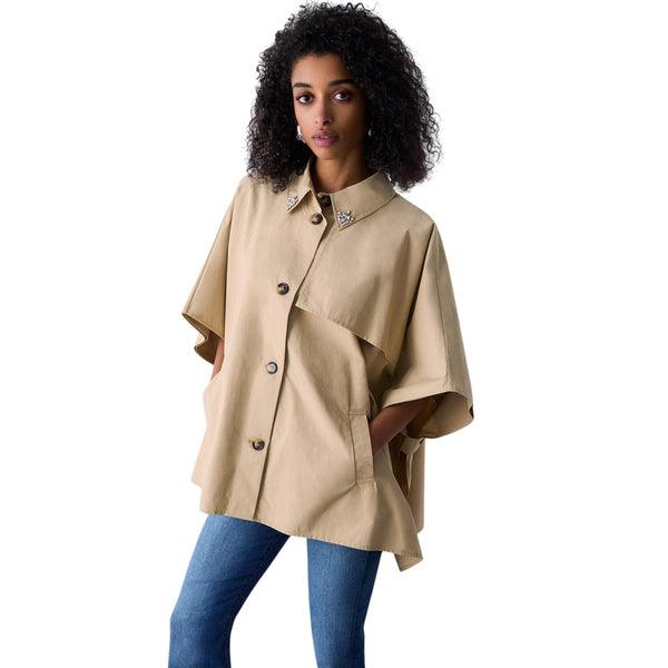 Trench Donna a mezza manica Beige
