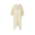 LIU JO Poncho in rete con frange in beige