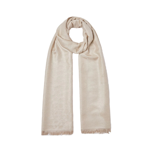 Stola Donna jacquard animalier Beige