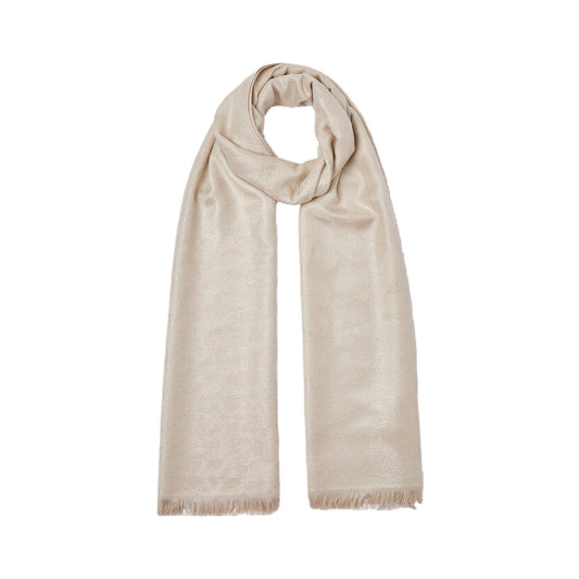 Stola Donna jacquard animalier Beige