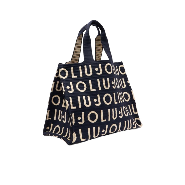 Borsa tote Donna media in maglia logata