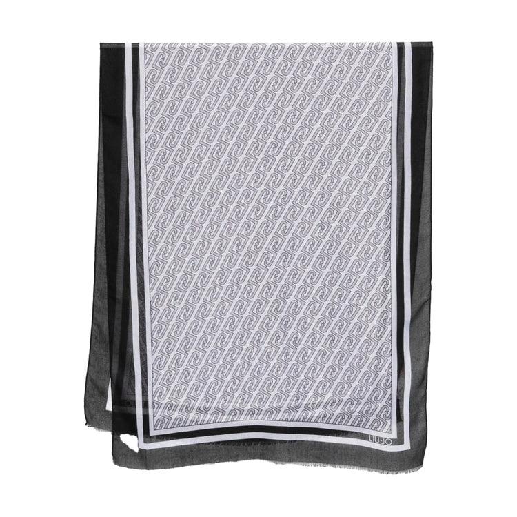 Foulard Donna con logo LJ all over Nero