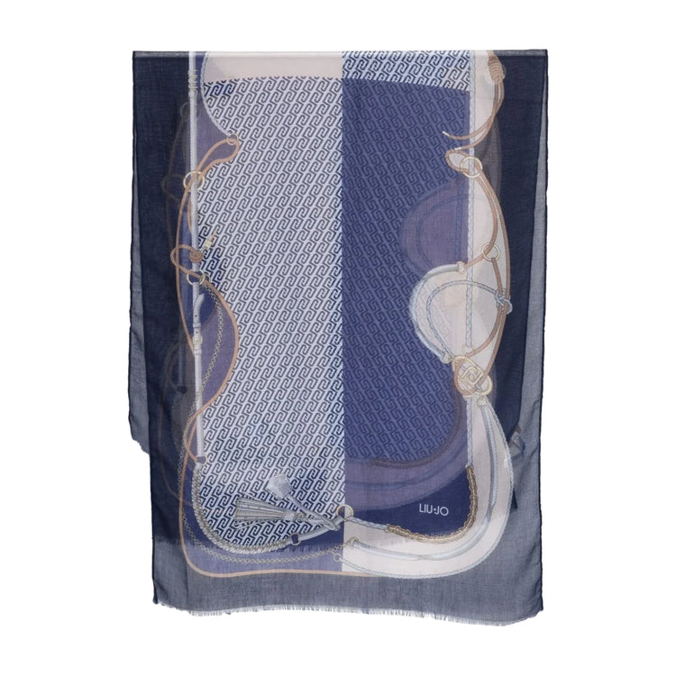 Foulard Donna stampato Blu