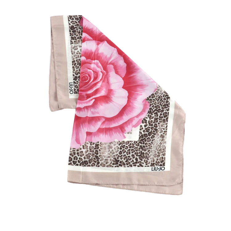 Foulard Donna con stampa rosa