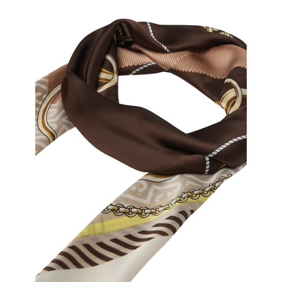 Foulard sui toni del marrone 