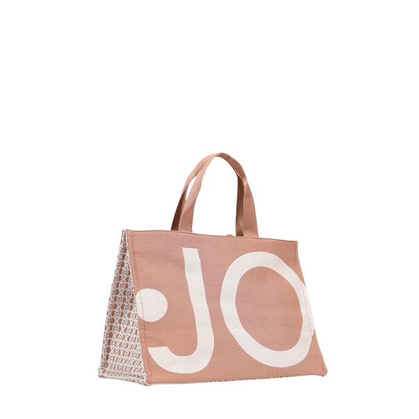 Borsa Donna in tessuto, con maxi logo e zip
