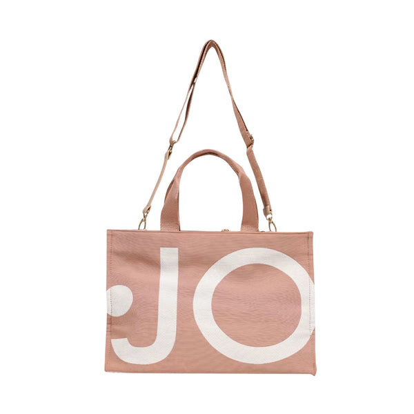 Borsa Donna in tessuto, con maxi logo e zip
