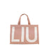 Borsa Donna in tessuto, con maxi logo e zip