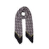 Foulard Donna plissé logato Nero