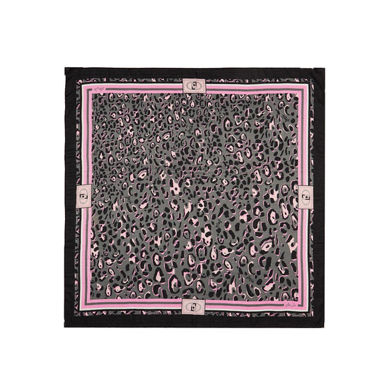 Foulard Donna animalier Nero