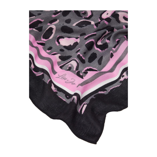 Foulard Donna animalier Nero dettaglio