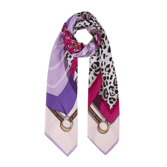 Foulard Donna con stampa Rosa