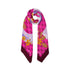 Foulard Donna floreale Fucsia con logo