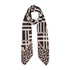 Foulard Donna con stampa all over marrone