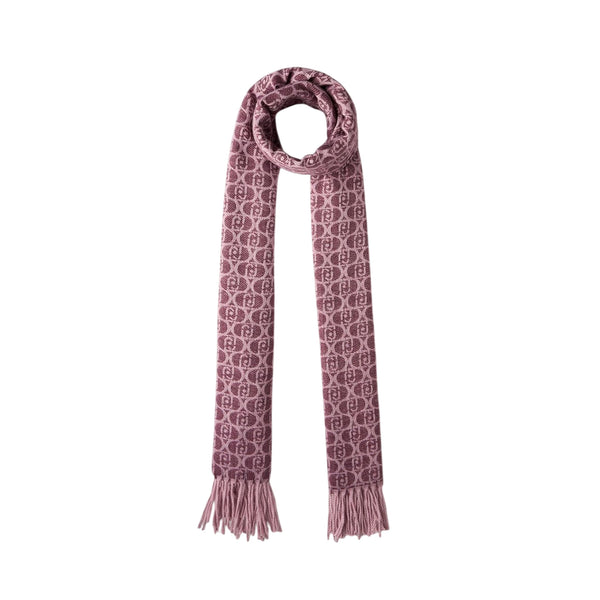 Stola Donna con logo monogram all over Viola