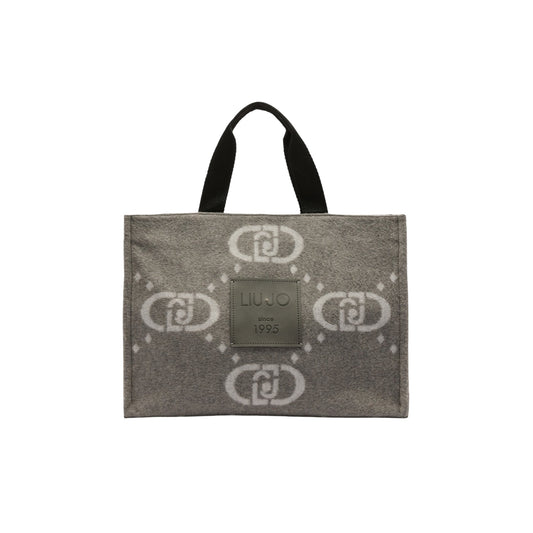 Shopping bag Donna grande con logo