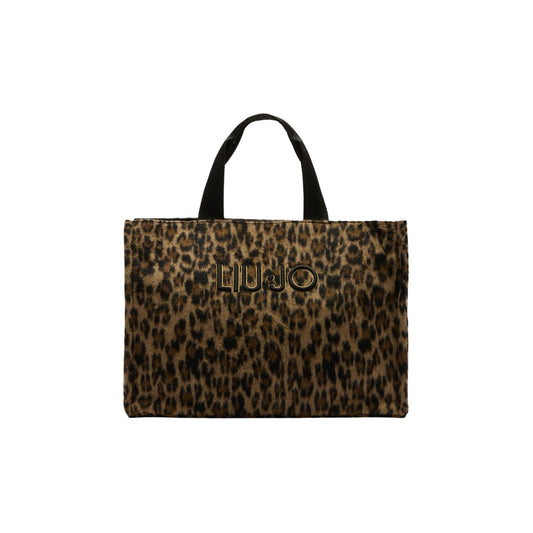 Borsa Shopping da donna grande stampa animalier