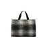 Borsa Shopping da donna grande motivo check