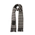 Stola jacquard Donna in vichy Nero